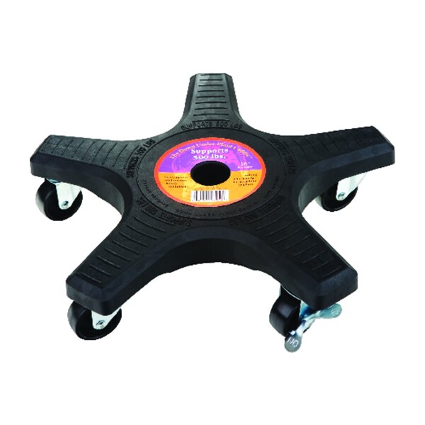 Down Under Down Under Decksaver 3 in. H X 16 in. W X 16 in. D Plastic Plant Caddy Black 18410 - main